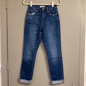 Madewell The High-Rise Slim Boyjean / size 23